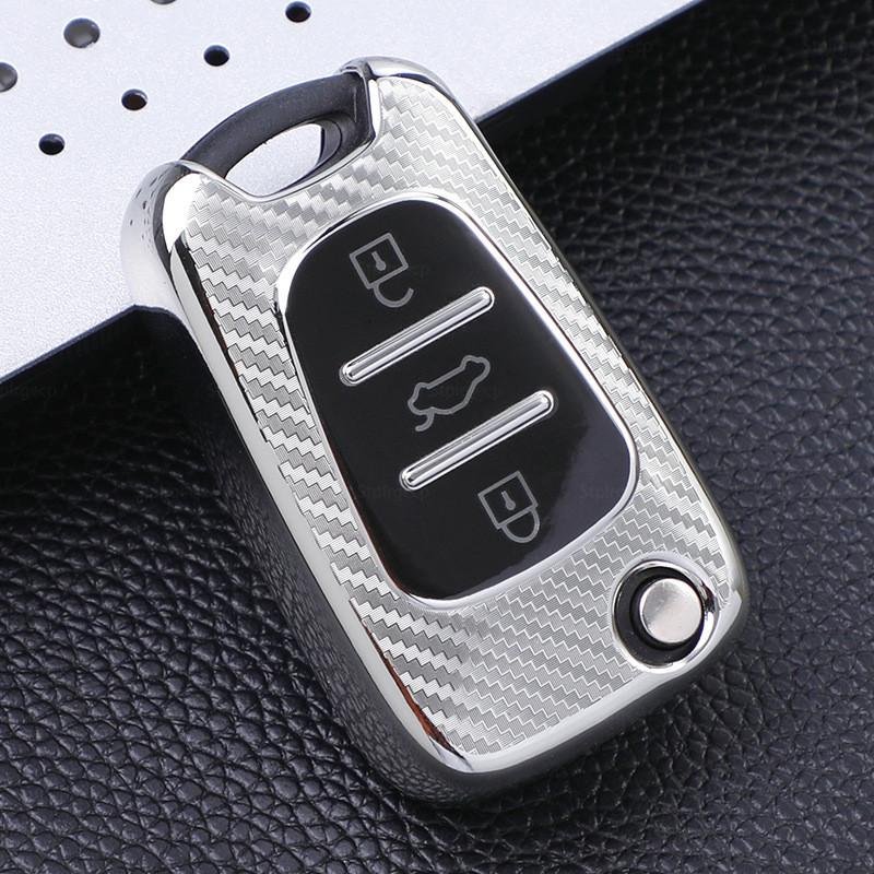 Carbon Pattern TPU Case Car Key Cover для Hyundai i30 i40 IX25 Creta IX35 HB20 Solaris Elantra Accent для Kia K2 K5 Rio Sportage срібний
Carbon Pattern TPU Case Car Key Cover для Hyundai i30 i40 IX25 Creta IX35 HB20 Solaris Elantra Accent для Kia K2 K5 Rio Sportage срібний