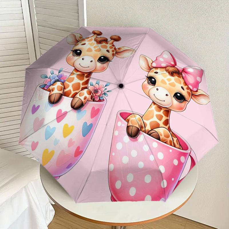 1pc Cute Giraffes in Heart Mugs Umbrella with Plastic Handle,Suitable for All Seasons Home Travel Outdoor UmbrellaDD485
1pc Cute Giraffes in Heart Mugs Umbrella with Plastic Handle,Suitable for All Seasons Home Travel Outdoor UmbrellaDD485