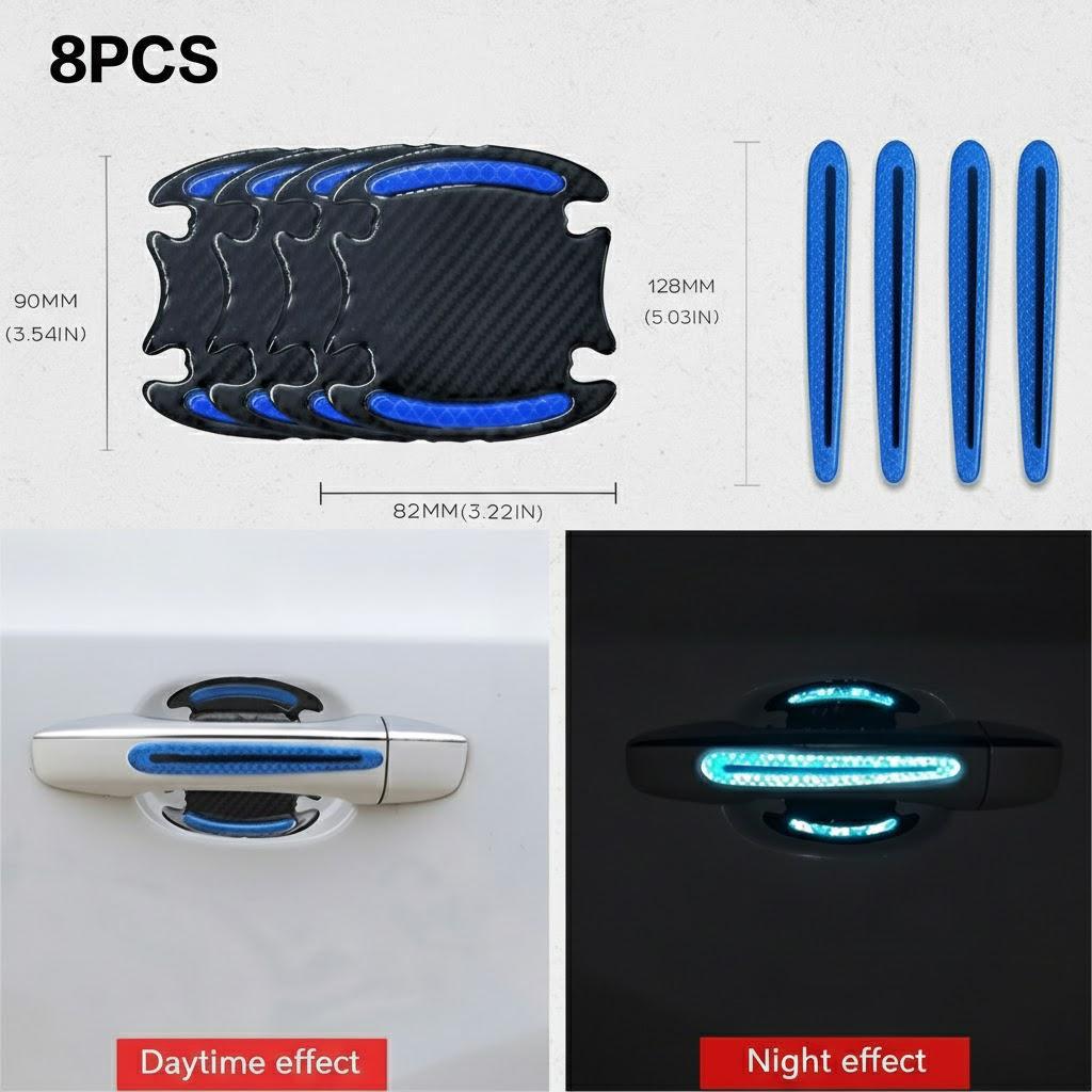 Universal Car Door Handle Scratch Protector Sticker Cover Guard Film Car Safety Reflective Strips 8Pcs синій
Universal Car Door Handle Scratch Protector Sticker Cover Guard Film Car Safety Reflective Strips 8Pcs синій