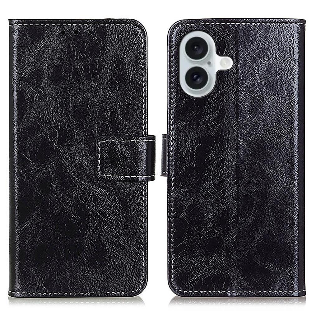 For iPhone 17 Case Wallet Leather Phone Cover Crazy Horse Texture Black
For iPhone 17 Case Wallet Leather Phone Cover Crazy Horse Texture Black