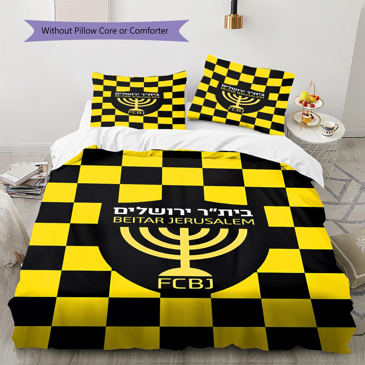 Beitar Jerusalem F.C Pattern Bedding,Quilt Set Quilt Cover Pillowcase Home Birthday Gift (1 * duvet cover + 2 * pillowcase, without core) 140x200cm
Beitar Jerusalem F.C Pattern Bedding,Quilt Set Quilt Cover Pillowcase Home Birthday Gift (1 * duvet cover + 2 * pillowcase, without core) 140x200cm