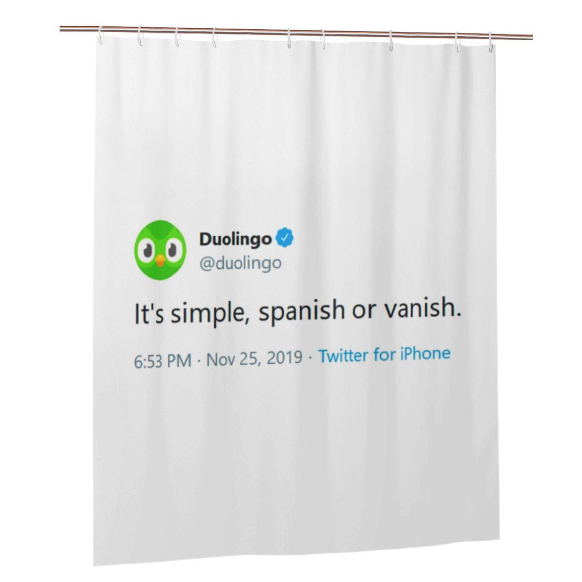 Evil Duolingo Owl Tweet Meme Shower Curtain Bathroom Polyester Waterproof Bath Curtains With Hooks W60H190(CM)-1 Pcs
Evil Duolingo Owl Tweet Meme Shower Curtain Bathroom Polyester Waterproof Bath Curtains With Hooks W60H190(CM)-1 Pcs