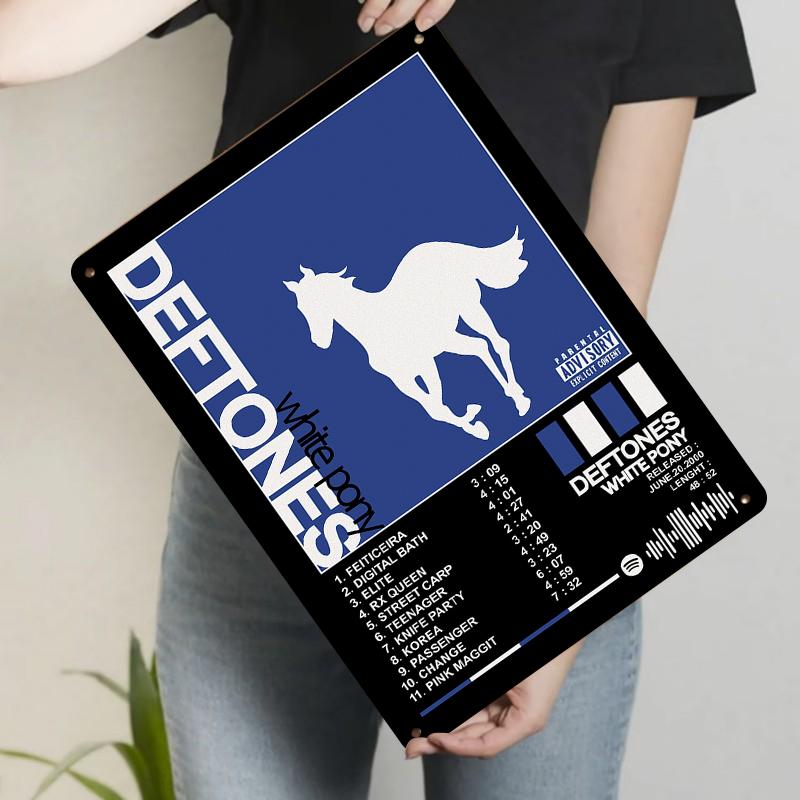 Deftones White Pony Album Cover Metal Wall Art Decorative Iron Poster for Music Fans Room Decoration 20x30cm(7.8x11.8inch)
Deftones White Pony Album Cover Metal Wall Art Decorative Iron Poster for Music Fans Room Decoration 20x30cm(7.8x11.8inch)