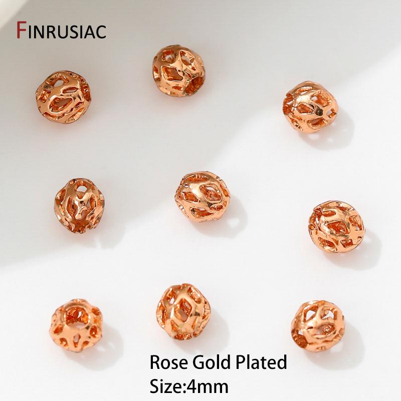 18K Gold Plated Brass Beads For Bracelets, 4/6/8mm Round Hollow Spacer Beads,Separators For Beads,DIY Jewelry Making Accessories 10 pieces
18K Gold Plated Brass Beads For Bracelets, 4/6/8mm Round Hollow Spacer Beads,Separators For Beads,DIY Jewelry Making Accessories 10 pieces