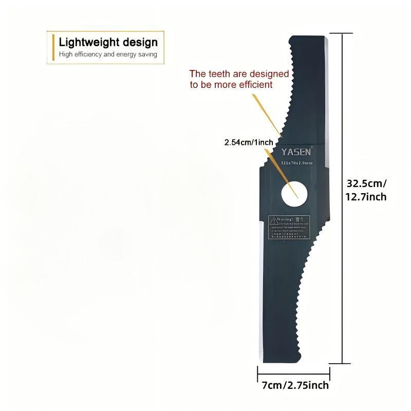 1Pc 12.7inch S-Shaped Toothed Blade, Mounting Hole 1inch, Easy to Install, Durable and Lightweight Design, Rotating
1Pc 12.7inch S-Shaped Toothed Blade, Mounting Hole 1inch, Easy to Install, Durable and Lightweight Design, Rotating