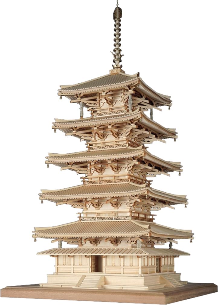 Woody Joe Temple Pagoda Wooden Model Assembly Kit 1/75 Horyu-ji Five-story (Building)
Woody Joe Temple Pagoda Wooden Model Assembly Kit 1/75 Horyu-ji Five-story (Building)