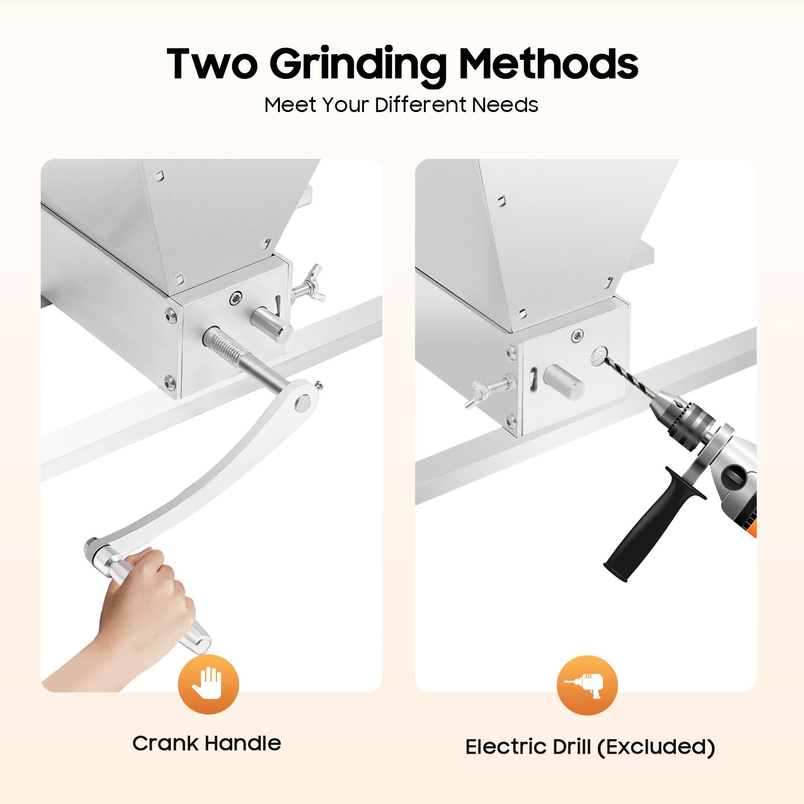 Grain Mill Grinder Stainless Steel Cereals Flour Pulverizer Powder Machine Adjustable Screws 1.06 gal Capacity for Coffee Bean france
Grain Mill Grinder Stainless Steel Cereals Flour Pulverizer Powder Machine Adjustable Screws 1.06 gal Capacity for Coffee Bean france