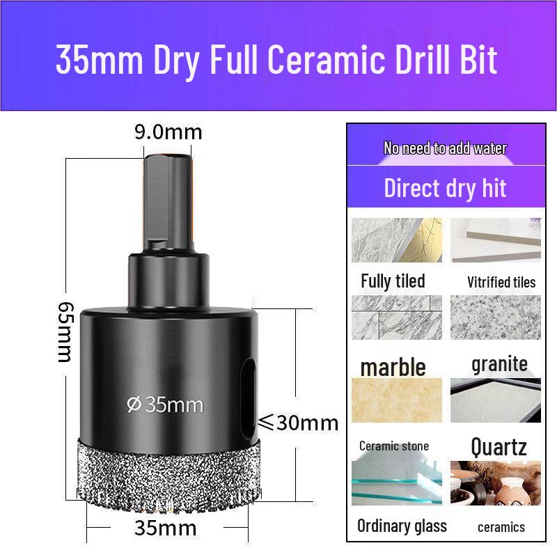 Jundingying 35mm Serrated Ceramic Tile Hole Saw
Jundingying 35mm Serrated Ceramic Tile Hole Saw