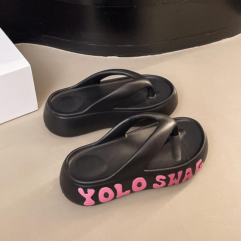 New Fashion EVA Platform Slippers for Women 2026 Summer Letter Print Wedge Heel Sandals Woman Thick Bottom Non Slip Beach Slides 39-40 чорний
New Fashion EVA Platform Slippers for Women 2026 Summer Letter Print Wedge Heel Sandals Woman Thick Bottom Non Slip Beach Slides 39-40 чорний