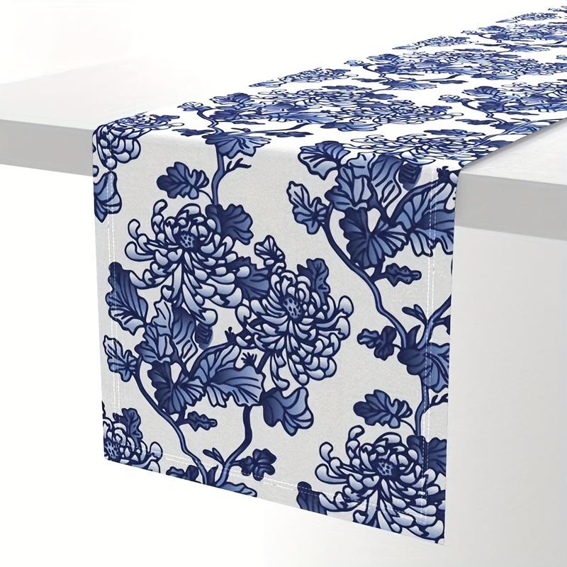 Blue White Porcelain Peony Floral Linen Table Runner Dresser Scarf Home Decor Farmhouse Holiday Wedding Party Dining Table Decor 150x33cm 59x13inch
Blue White Porcelain Peony Floral Linen Table Runner Dresser Scarf Home Decor Farmhouse Holiday Wedding Party Dining Table Decor 150x33cm 59x13inch