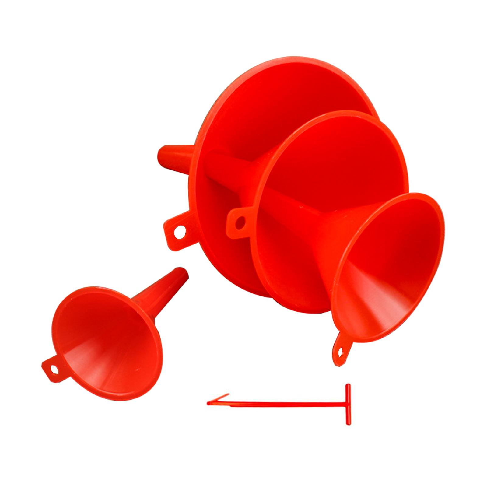 4x пищевой пластик, мини-маленькая, средняя, большая воронка для жидкости для кухни, гаража, заправки топливом, моторного масла с инструментом для прочистки красный
4x пищевой пластик, мини-маленькая, средняя, большая воронка для жидкости для кухни, гаража, заправки топливом, моторного масла с инструментом для прочистки красный