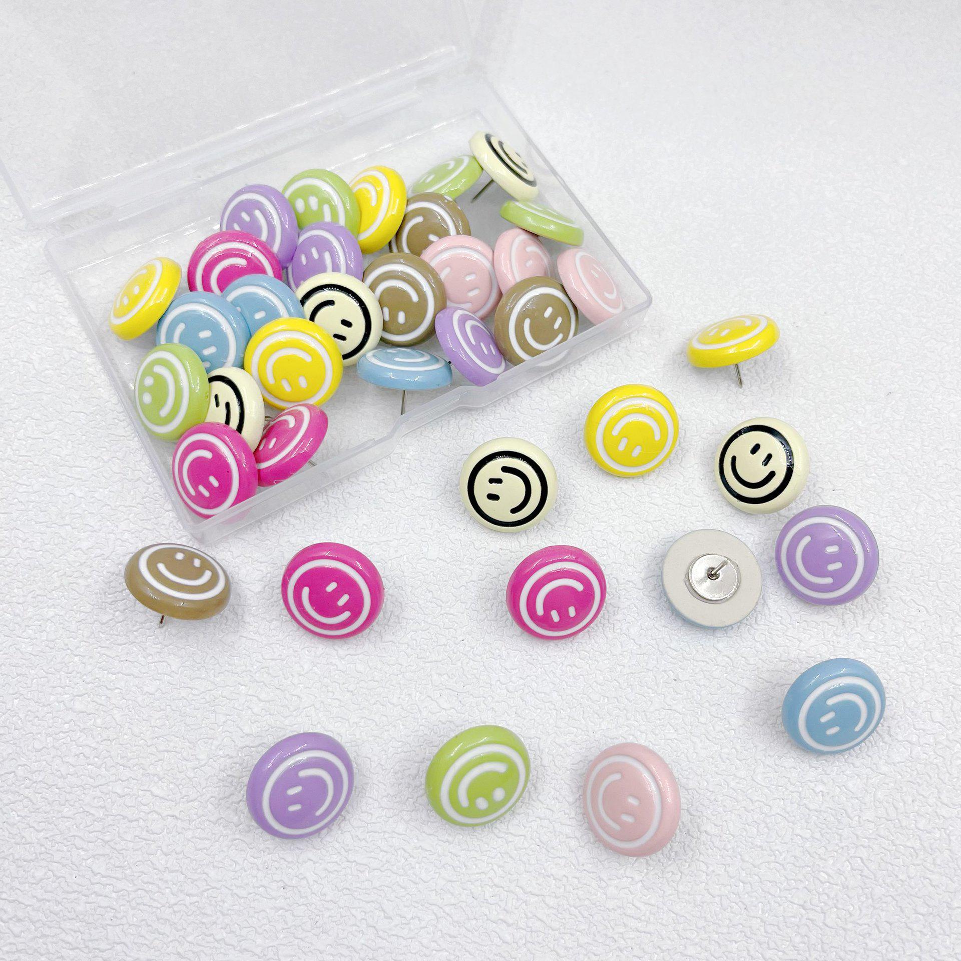 Cute Smiley Face Pushpins for Cork & Felt Boards - Cartoon Photo Wall Decorations 10 pcs/box
Cute Smiley Face Pushpins for Cork & Felt Boards - Cartoon Photo Wall Decorations 10 pcs/box