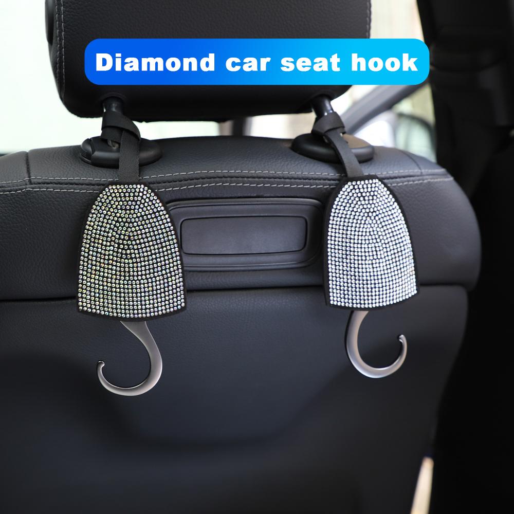Diamond Crystal Car Hook Auto Seat Back Hook Hanger Headrest Mount Storage Holder for Bag Pouch Clothes Storage Hanging Hooks
Diamond Crystal Car Hook Auto Seat Back Hook Hanger Headrest Mount Storage Holder for Bag Pouch Clothes Storage Hanging Hooks