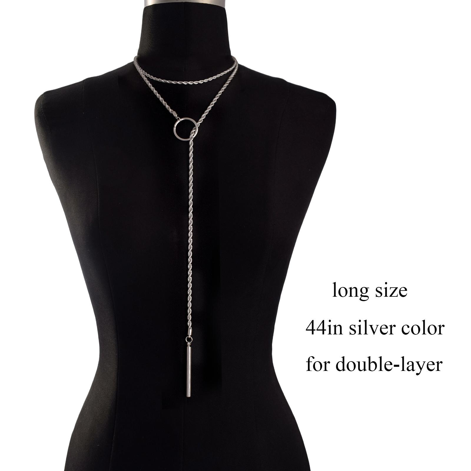 Goth Twist Wrap Slip Chain Choker For Women Trend Fashion Chocker Bar Pendant Necklace Gothic Jewelry
Goth Twist Wrap Slip Chain Choker For Women Trend Fashion Chocker Bar Pendant Necklace Gothic Jewelry