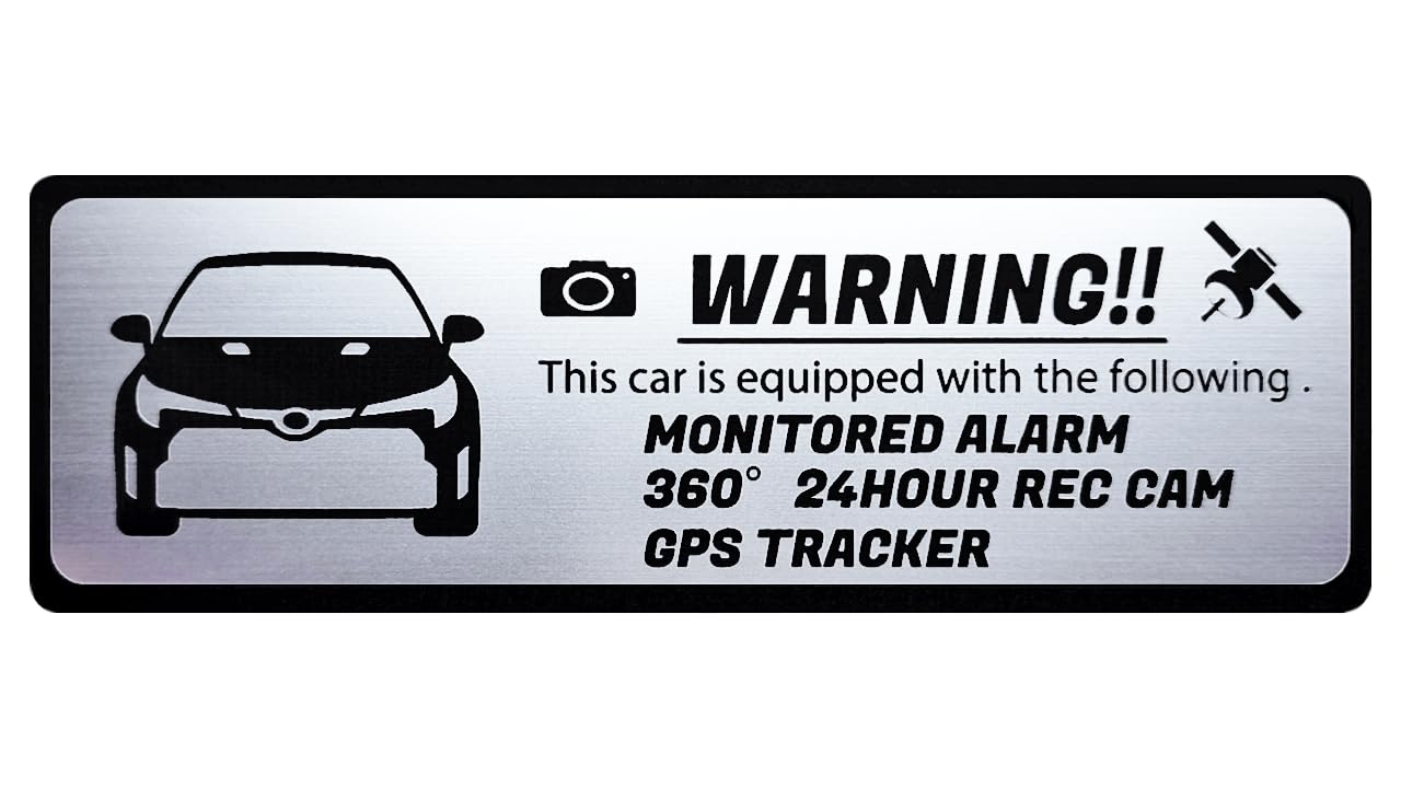 Honami Works Security Emblem for Pre-Facelift GR Corolla and Corolla Sport, 24-Hour Surveillance, Dash Cam, GPS Tracker Sticker
Honami Works Security Emblem for Pre-Facelift GR Corolla and Corolla Sport, 24-Hour Surveillance, Dash Cam, GPS Tracker Sticker