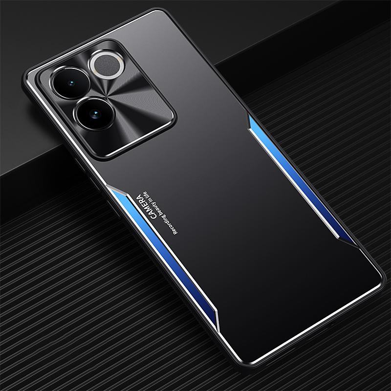 For vivo S17e 5G Aluminium Alloy+TPU Phone Case Shockproof Anti-Scratch Phone Cover Shell Blue
For vivo S17e 5G Aluminium Alloy+TPU Phone Case Shockproof Anti-Scratch Phone Cover Shell Blue