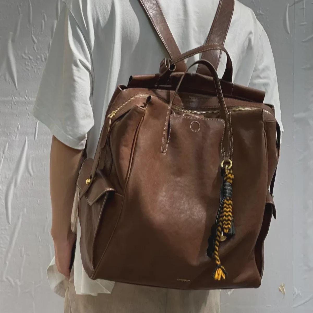 Рюкзак Songmont Yamashita Retro 16 дюймов из кожи растительного дубления 35x17x38cm чёрный
Рюкзак Songmont Yamashita Retro 16 дюймов из кожи растительного дубления 35x17x38cm чёрный