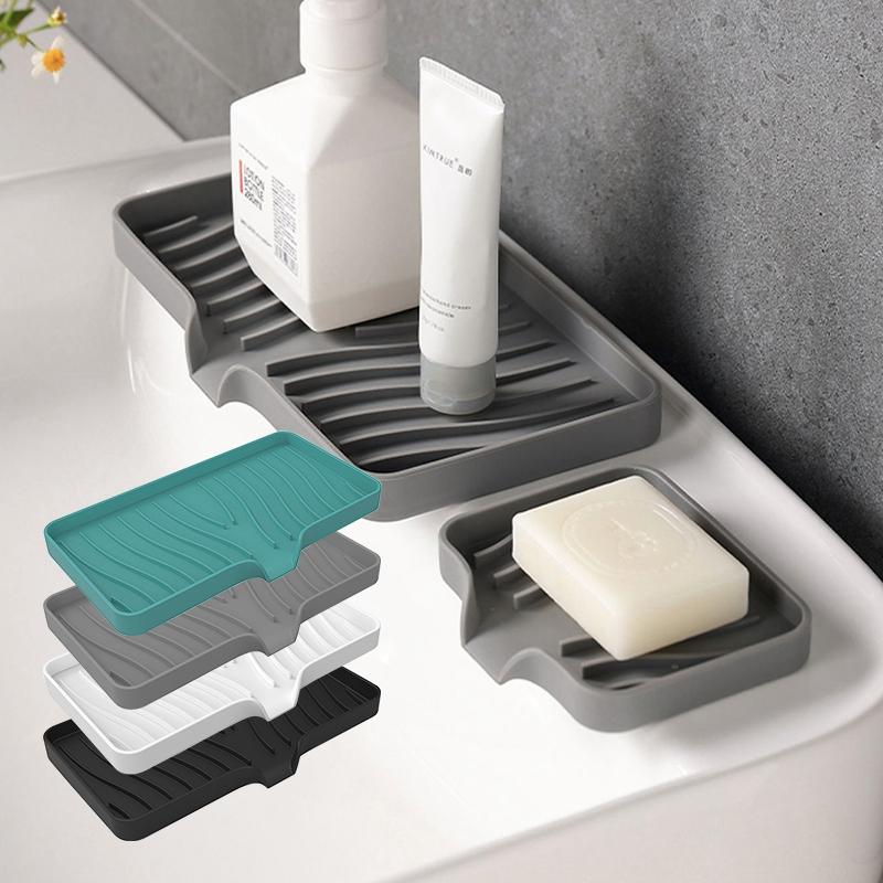 Multifunctional Silicone Faucet Splash Proof Pad Sponge Drain Pad Soap Box Kitchen Bathroom Dish Drying Rack Sink Splash Catcher As picture show
Multifunctional Silicone Faucet Splash Proof Pad Sponge Drain Pad Soap Box Kitchen Bathroom Dish Drying Rack Sink Splash Catcher As picture show