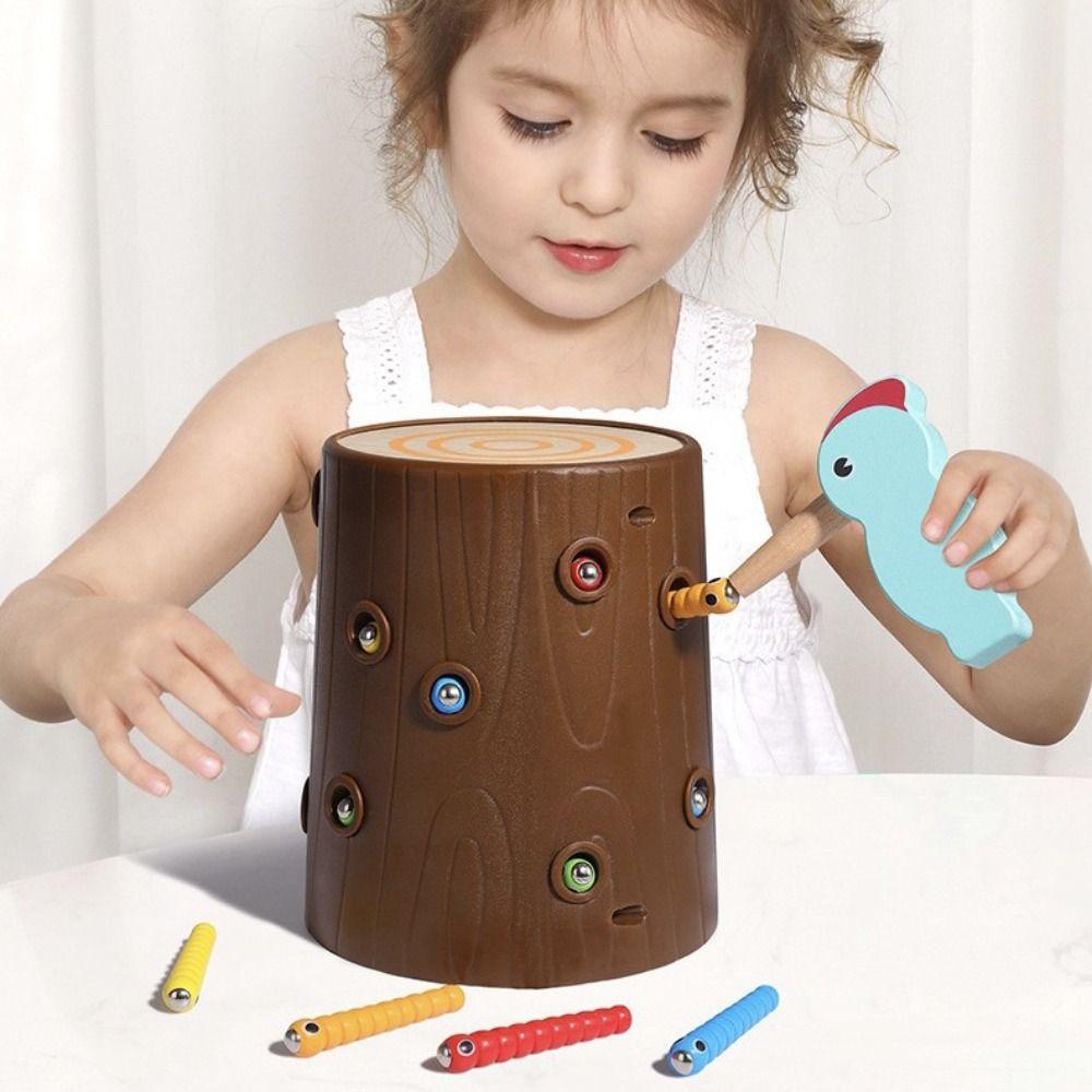 Magnetic Child Woodpecker Fishing Magnetic Toy Toddler Fine Motor Skills Woodpecker Catch Worm
Magnetic Child Woodpecker Fishing Magnetic Toy Toddler Fine Motor Skills Woodpecker Catch Worm
