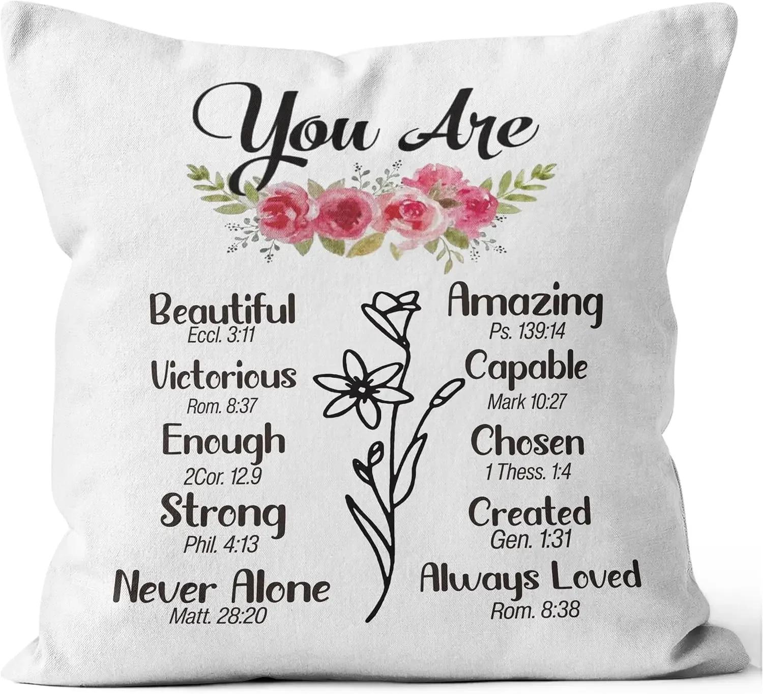 Bible Verse Print Pillow Case Living Room Sofa Decor Soft Throw Cushion Cover Pillowcase Christian Decorations For Home Office,(2) 66x66cm
Bible Verse Print Pillow Case Living Room Sofa Decor Soft Throw Cushion Cover Pillowcase Christian Decorations For Home Office,(2) 66x66cm