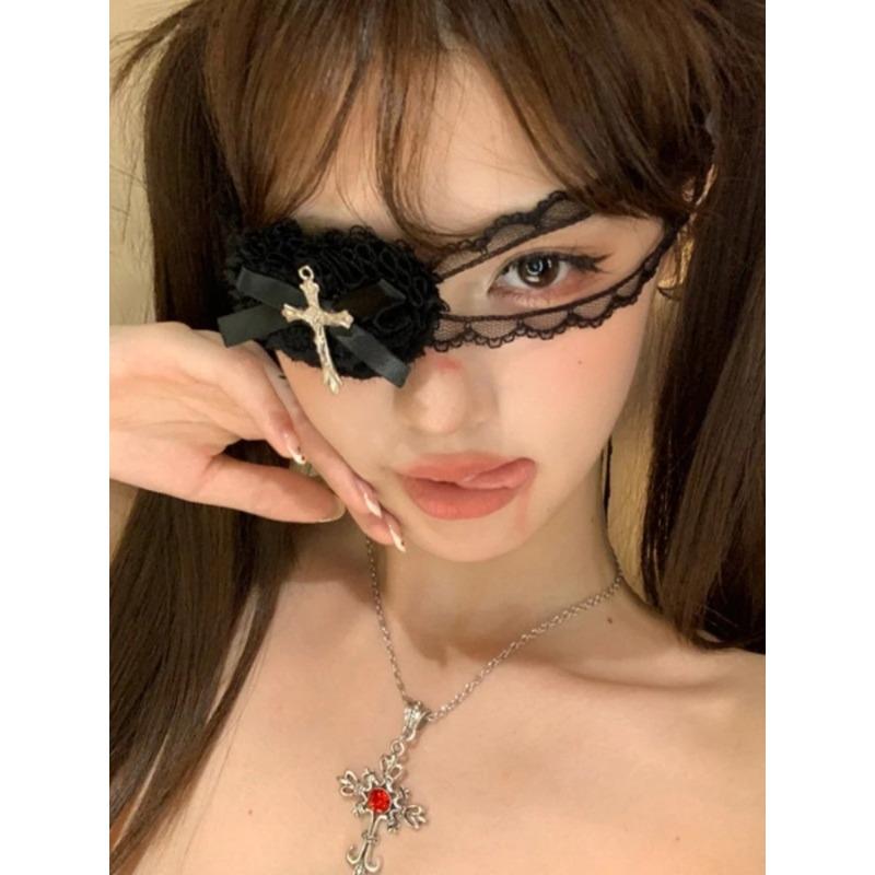 Y2k Cosplay Nun Lace Cross Bow Eye Mask Women s Sexy Gothic Lolita JK Style Retro Solid Color Bow Face Mask Accessories чёрный
Y2k Cosplay Nun Lace Cross Bow Eye Mask Women s Sexy Gothic Lolita JK Style Retro Solid Color Bow Face Mask Accessories чёрный
