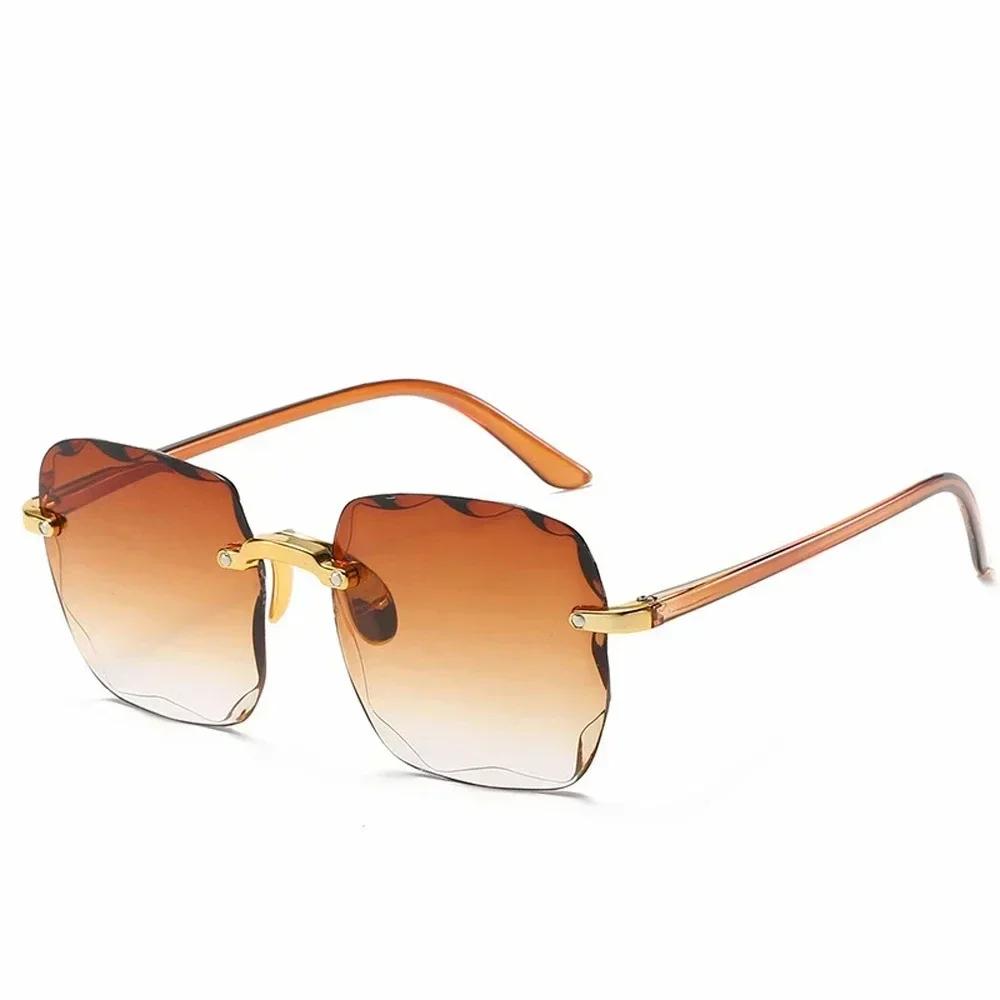 Women S Rimless Gradient Sunglasses With Fashionable Design As picture
Women S Rimless Gradient Sunglasses With Fashionable Design As picture
