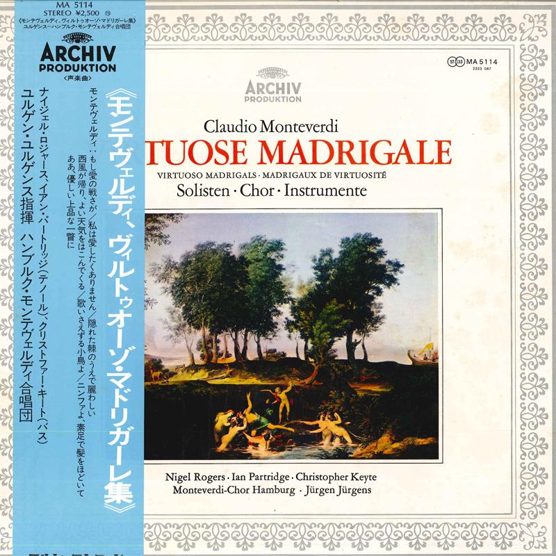 LP Record NIGEL ROGERS,IAN PARTRIDGE,CHRISTOP - Claudio Monteverdi Virtuose Madriga MA5114 ARCHIV Japan Obi Classical Used
LP Record NIGEL ROGERS,IAN PARTRIDGE,CHRISTOP - Claudio Monteverdi Virtuose Madriga MA5114 ARCHIV Japan Obi Classical Used