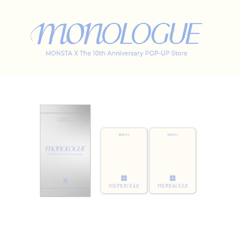 Предзаказ MONSTA X 10-летний юбилейный POP-UP магазин MONOLOGUE Набор случайных фотокарточек Random 1 pack
Предзаказ MONSTA X 10-летний юбилейный POP-UP магазин MONOLOGUE Набор случайных фотокарточек Random 1 pack