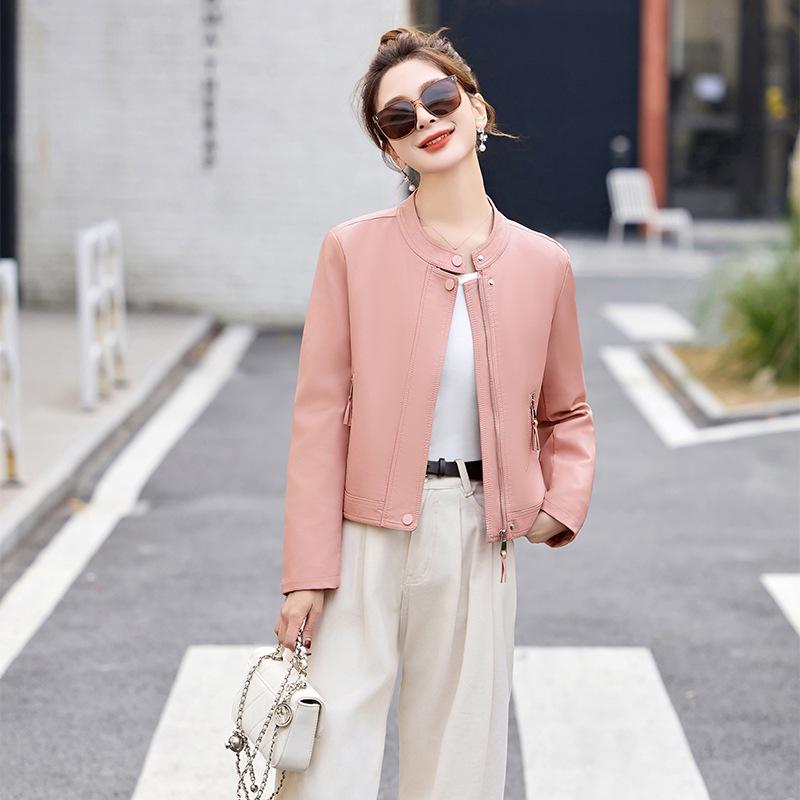2025 Spring Women s Stand Collar PU Leather Short Jacket - Petite Casual Style Z88096 XL (Weight 118-128 Jin)
2025 Spring Women s Stand Collar PU Leather Short Jacket - Petite Casual Style Z88096 XL (Weight 118-128 Jin)