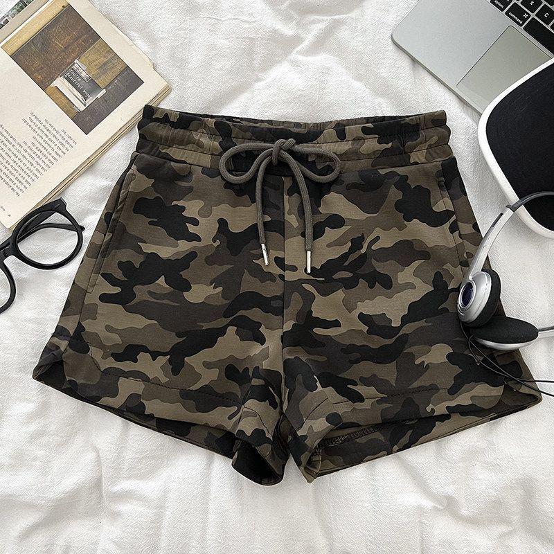 American Spicy Girl Camouflage Drawstring Elastic Waist Wide-Leg A-line Hot Shorts Women XL армія зелений колір
American Spicy Girl Camouflage Drawstring Elastic Waist Wide-Leg A-line Hot Shorts Women XL армія зелений колір