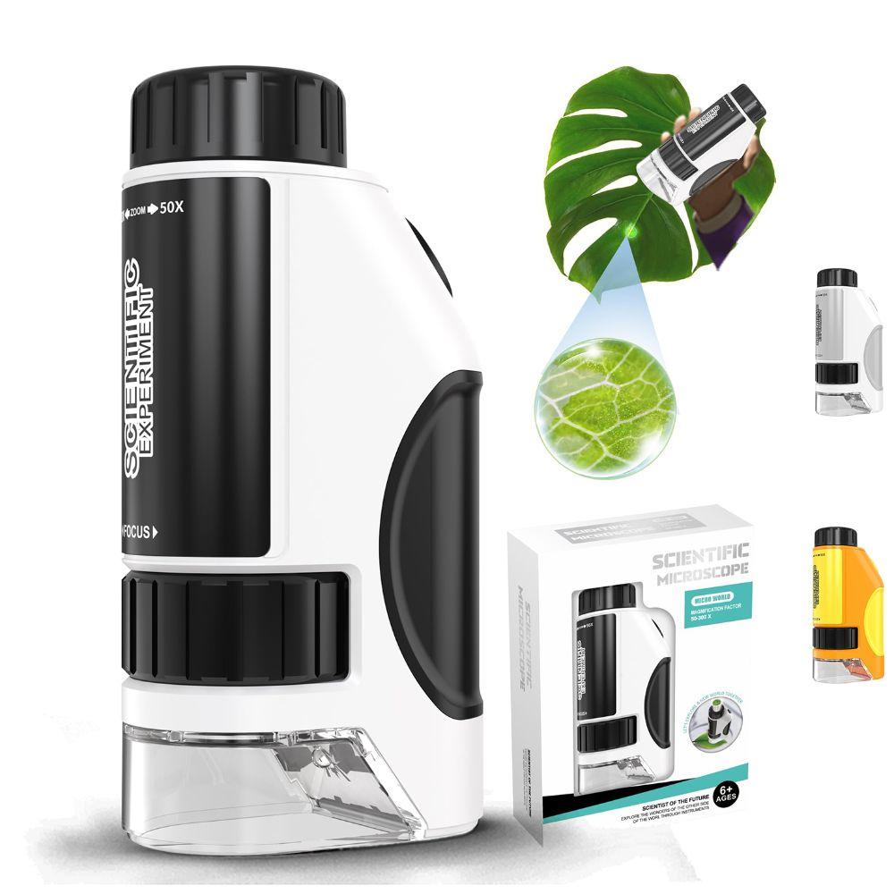 Adjustable Kids Microscope Up To 300x Kids Science Microscop Pocket Microscope Toys for Kids Gift чорний
Adjustable Kids Microscope Up To 300x Kids Science Microscop Pocket Microscope Toys for Kids Gift чорний