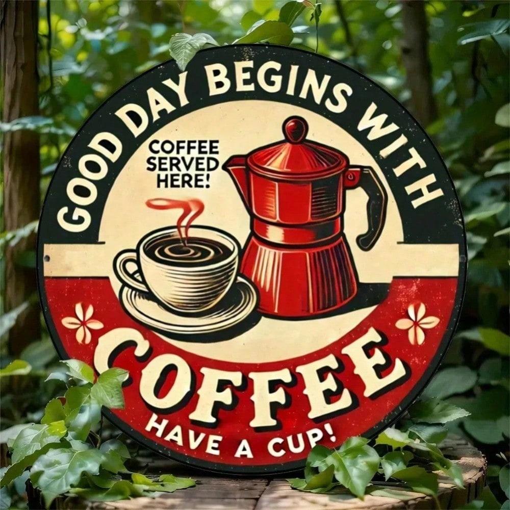 Retro Coffee Metal Wall Sign, Vintage Espresso Cup Art, Kitchen Cafe Home Decor, Farmhouse Tin Plaque 20x20
Retro Coffee Metal Wall Sign, Vintage Espresso Cup Art, Kitchen Cafe Home Decor, Farmhouse Tin Plaque 20x20