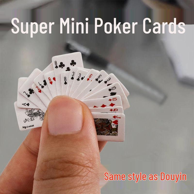 Miniature Finger-Nail Size Cute Pocket Playing Cards 1 Deck
Miniature Finger-Nail Size Cute Pocket Playing Cards 1 Deck