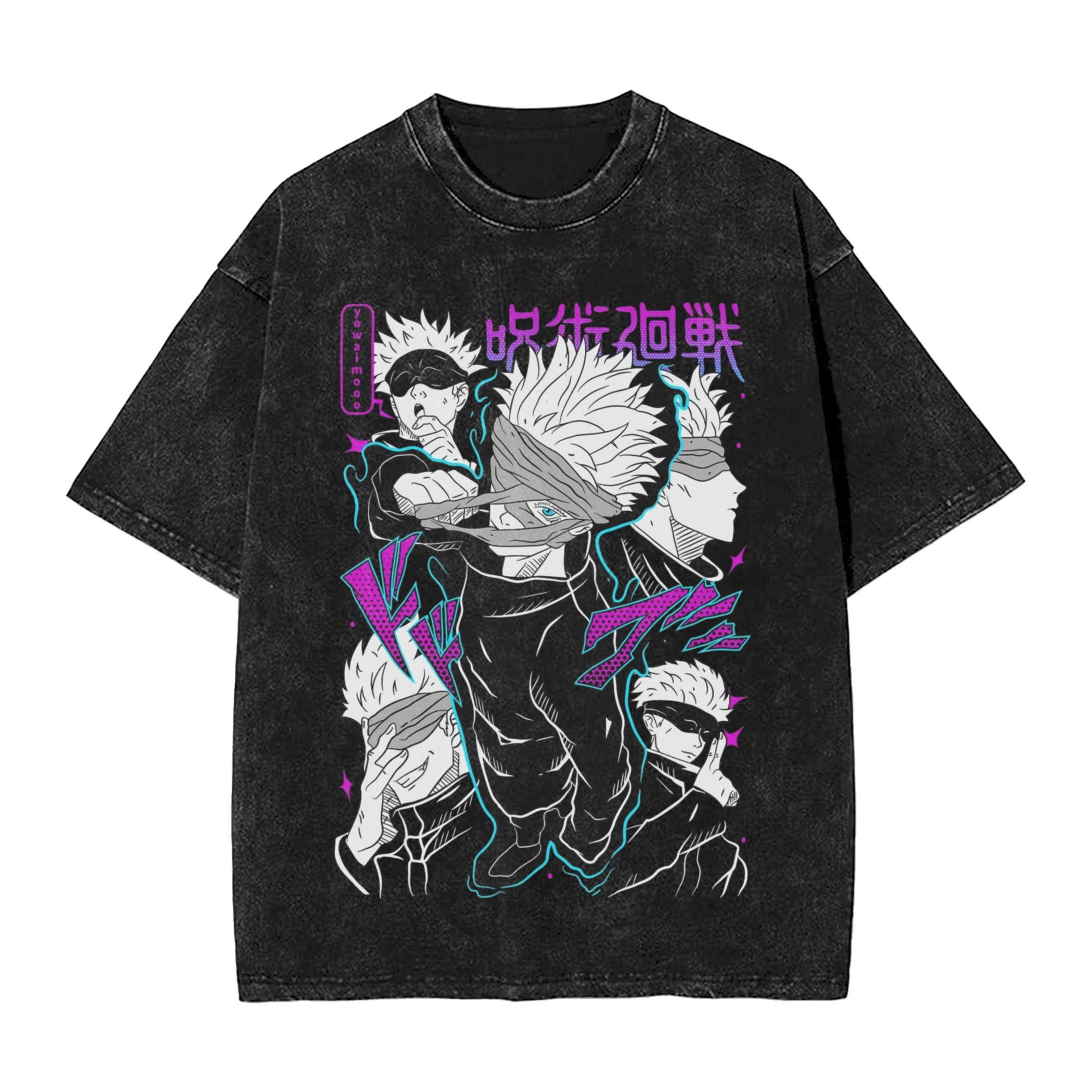 Blue eyes king Gojo Satoru Anime Washed T Shirt Streetwear Hip Hop Vintage TShirt JJujutsu KKaisen Tee Shirt for Unisex Women S
Blue eyes king Gojo Satoru Anime Washed T Shirt Streetwear Hip Hop Vintage TShirt JJujutsu KKaisen Tee Shirt for Unisex Women S