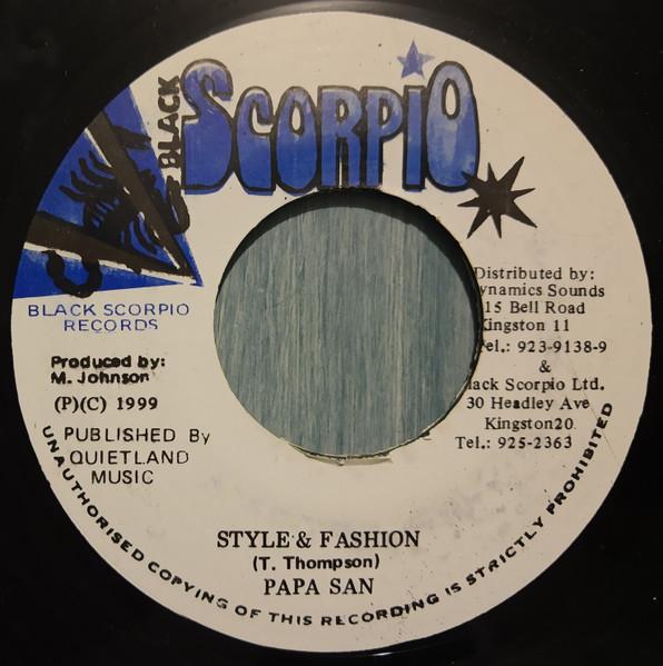 7inch Record PAPA SAN - Style & Fashion NONE Black Scorpio 1999 Japan Reggae, Ska & Dub Used
7inch Record PAPA SAN - Style & Fashion NONE Black Scorpio 1999 Japan Reggae, Ska & Dub Used