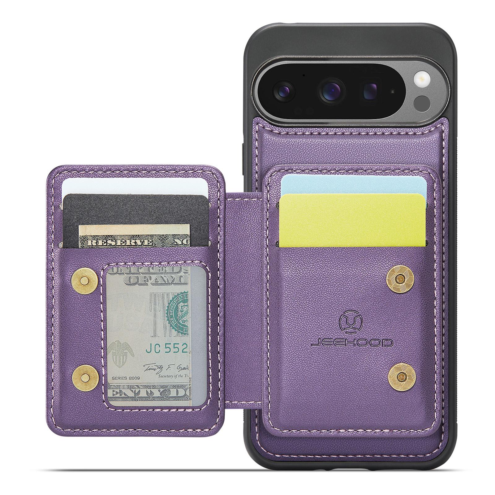 JEEHOOD J05 For Google Pixel 9 Pro XL Case Leather Mobile Cover with Detachable Magnetic Card Bag Purple
JEEHOOD J05 For Google Pixel 9 Pro XL Case Leather Mobile Cover with Detachable Magnetic Card Bag Purple
