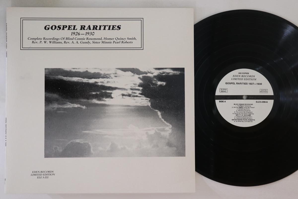 LP Record VARIOUS - Gospel Rarities (1926-1930) ELE5200 EDEN Austria Blues Used
LP Record VARIOUS - Gospel Rarities (1926-1930) ELE5200 EDEN Austria Blues Used