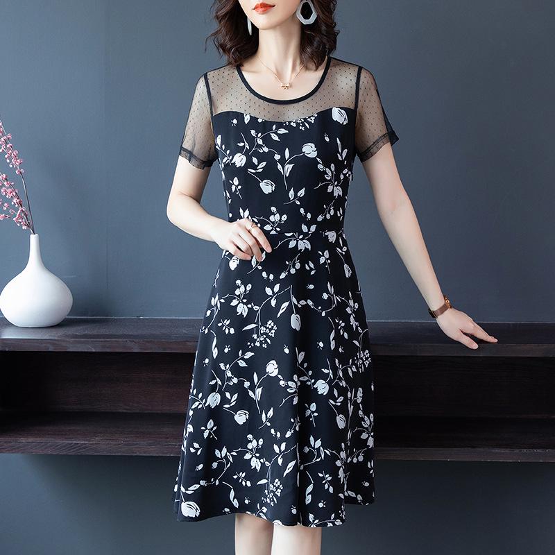 Summer Mesh Splicing Plus Size Fairy Dress for Waist Slimming and Belly Coverage L чёрный
Summer Mesh Splicing Plus Size Fairy Dress for Waist Slimming and Belly Coverage L чёрный