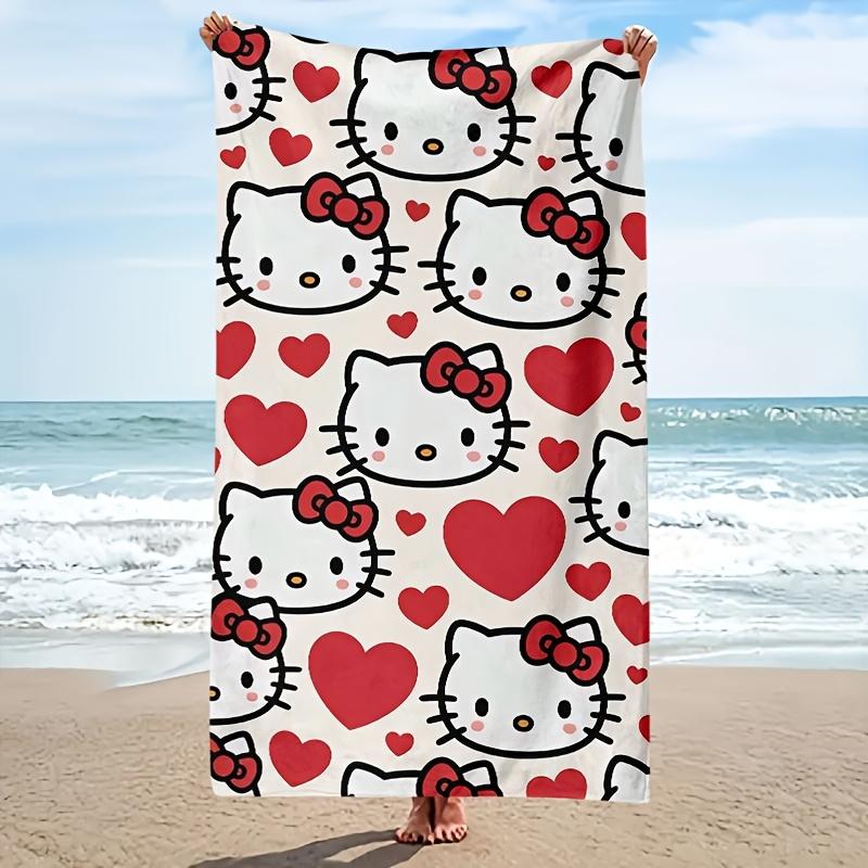 Hello Kitty Red Heart Beach Towel Single Sided Print Soft Microfiber Beach Towel Pool Beach Vacation Accessory Sweet Lovely Gift W30*H60(CM)
Hello Kitty Red Heart Beach Towel Single Sided Print Soft Microfiber Beach Towel Pool Beach Vacation Accessory Sweet Lovely Gift W30*H60(CM)