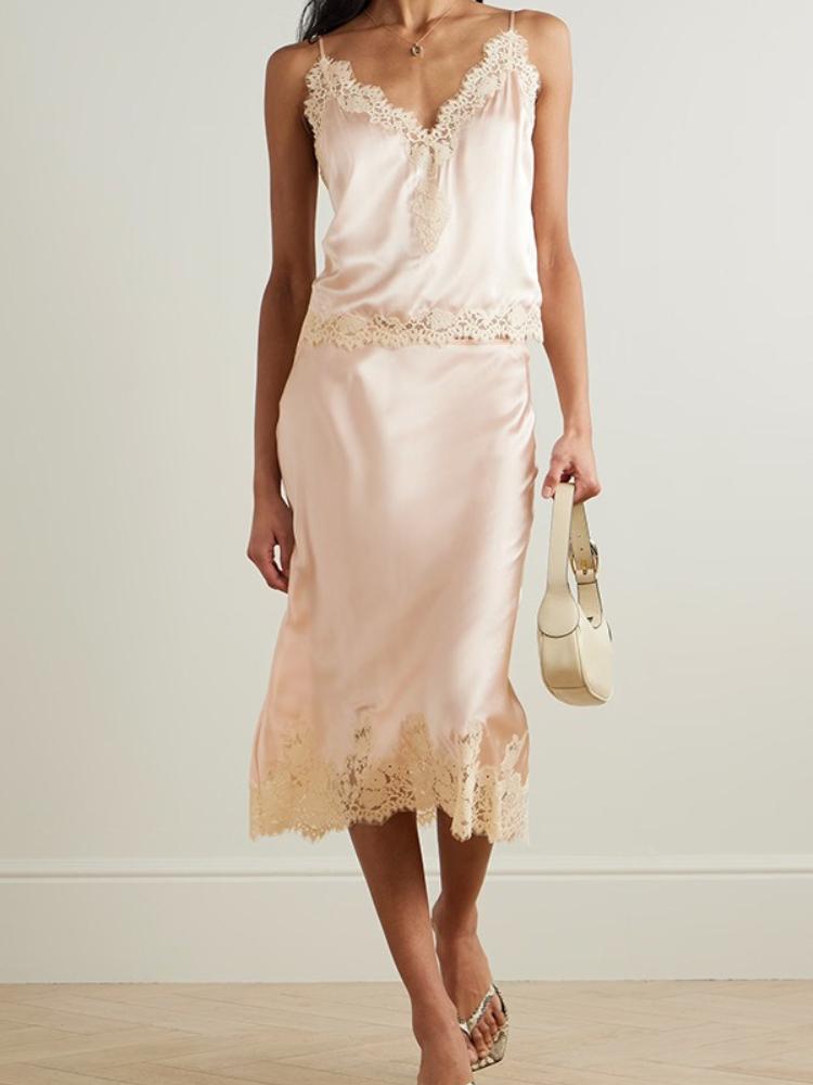 Women s Spaghetti Strap Slip Dress with Lace Trim XL
Women s Spaghetti Strap Slip Dress with Lace Trim XL