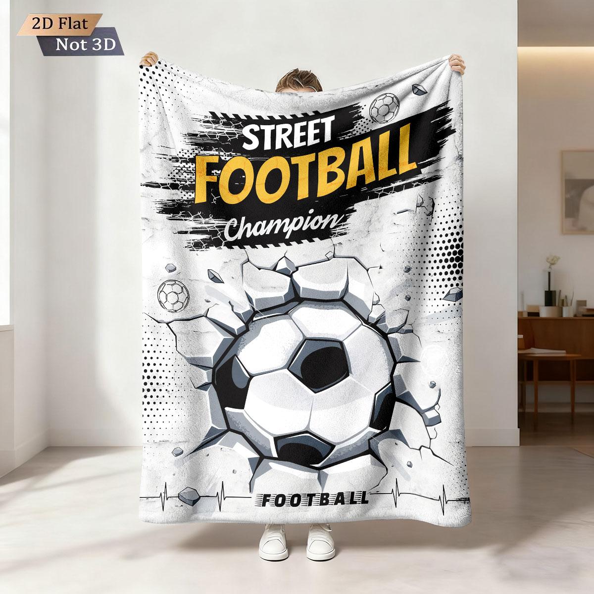 1pc Football Text Printed Flannel Blanket With Various Sizes Soft And Comfortable Nap Cover Blanket Machine Washable 75x100cm (30x40inch)
1pc Football Text Printed Flannel Blanket With Various Sizes Soft And Comfortable Nap Cover Blanket Machine Washable 75x100cm (30x40inch)