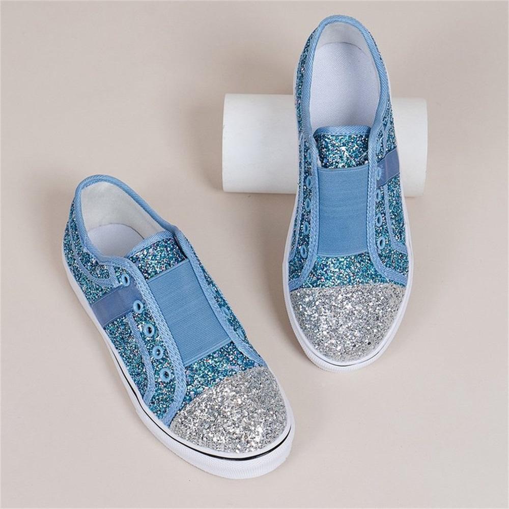 Fashion Women Sneakers 2025 Women s Sparkling Glitter Flats Spring Stylish Ladies Low Top Slip on Comfy Casual Canvas Female Sport Shoes 36
Fashion Women Sneakers 2025 Women s Sparkling Glitter Flats Spring Stylish Ladies Low Top Slip on Comfy Casual Canvas Female Sport Shoes 36