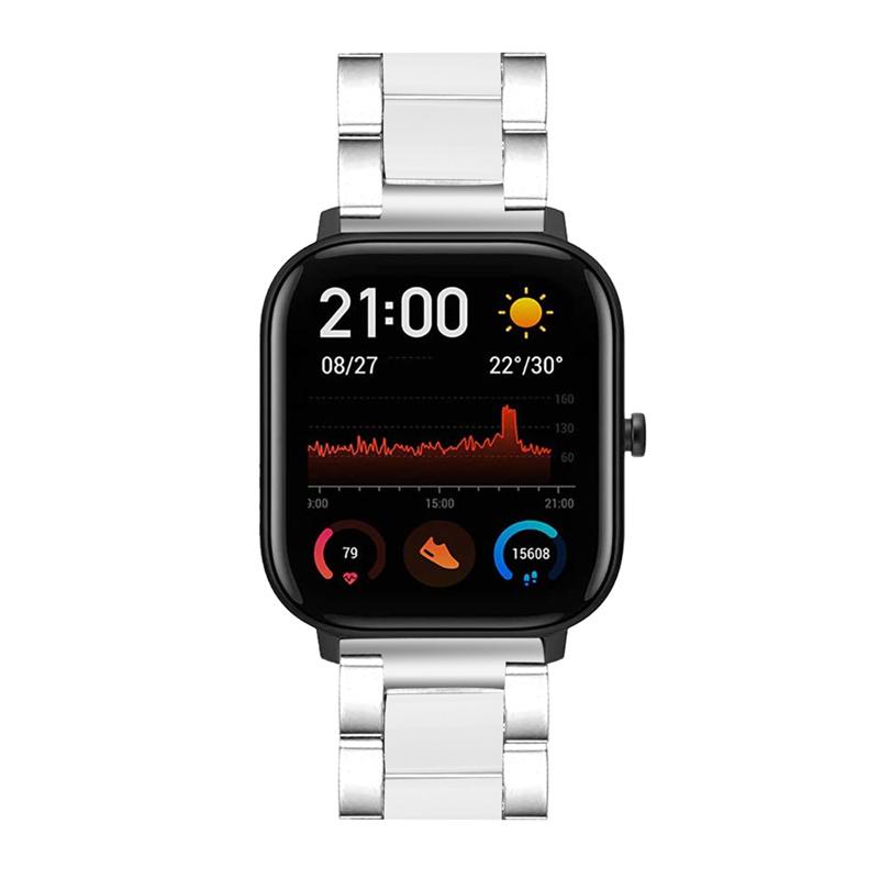 For Pebble Time Round/Pebble 2 Resin+Stainless Steel Durable Bracelet Smart Watch Wrist Band Silver/White
For Pebble Time Round/Pebble 2 Resin+Stainless Steel Durable Bracelet Smart Watch Wrist Band Silver/White