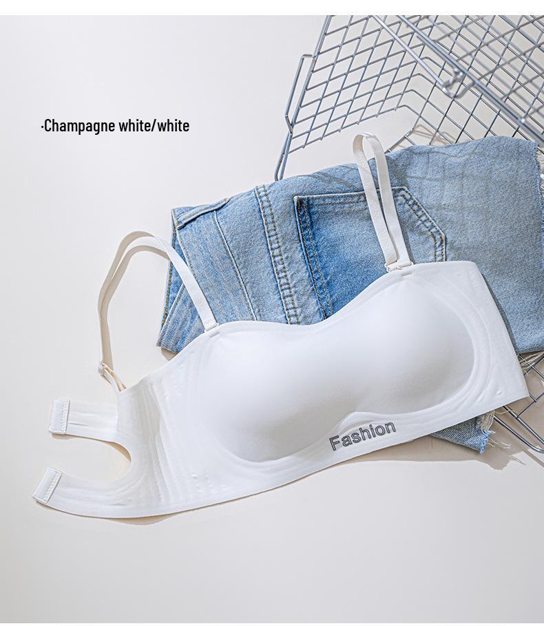 Бесшовный бюстгальтер бандо без бретелей пуш-ап для женщин - Нескользящий, Не спадающий, С открытой спиной, Увеличивает маленькую грудь XL белый/шампанского
Бесшовный бюстгальтер бандо без бретелей пуш-ап для женщин - Нескользящий, Не спадающий, С открытой спиной, Увеличивает маленькую грудь XL белый/шампанского