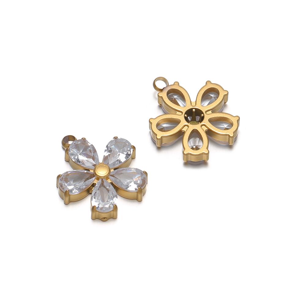 3pcs Stainless Steel Heart Zircon Pendants Transparent Crystal Flower Charms for DIY Necklace Jewelry Findings Earrings Making
3pcs Stainless Steel Heart Zircon Pendants Transparent Crystal Flower Charms for DIY Necklace Jewelry Findings Earrings Making