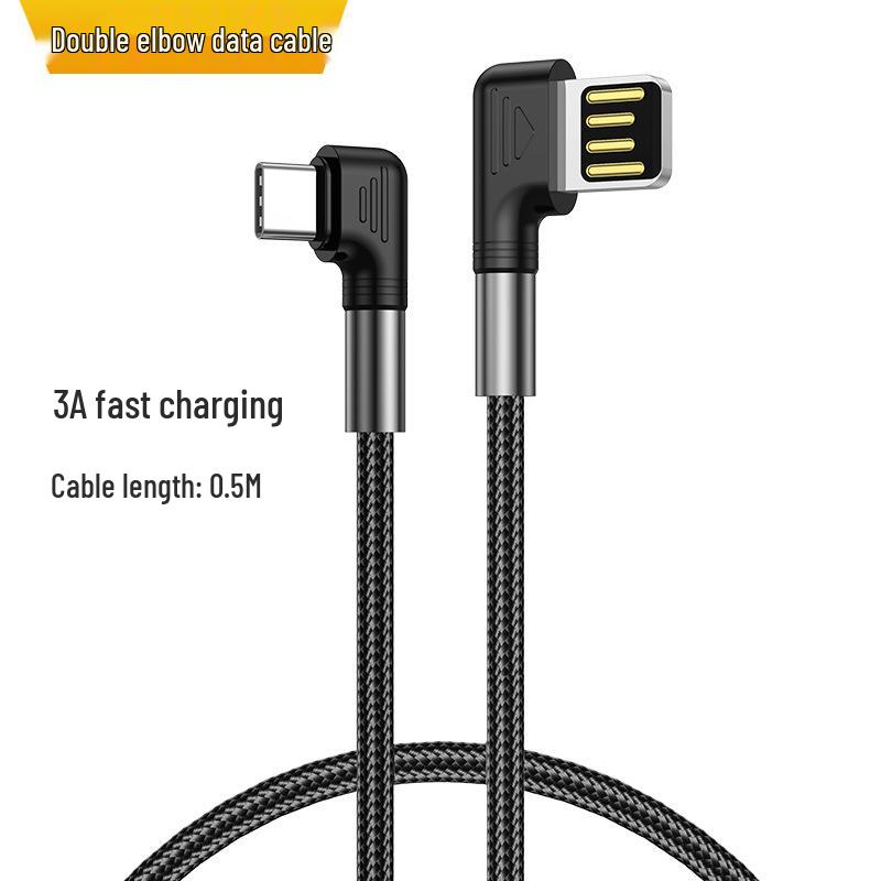 Быстрая зарядка 3A, угловой кабель из цинкового сплава для Samsung/Xiaomi, двусторонний штекер
Быстрая зарядка 3A, угловой кабель из цинкового сплава для Samsung/Xiaomi, двусторонний штекер