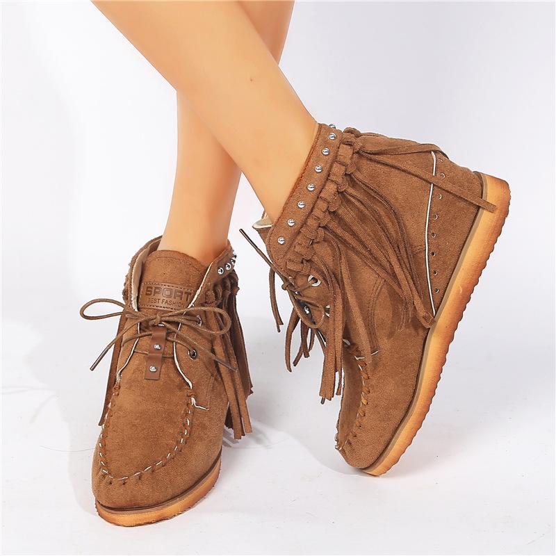 Fashion Ankle Boots Women Shoes Ladies Round Toe Booties Roman Flat Bottom With Lace-Up Fringed Female Booties Winter Boots Woman 896 35 песочный
Fashion Ankle Boots Women Shoes Ladies Round Toe Booties Roman Flat Bottom With Lace-Up Fringed Female Booties Winter Boots Woman 896 35 песочный