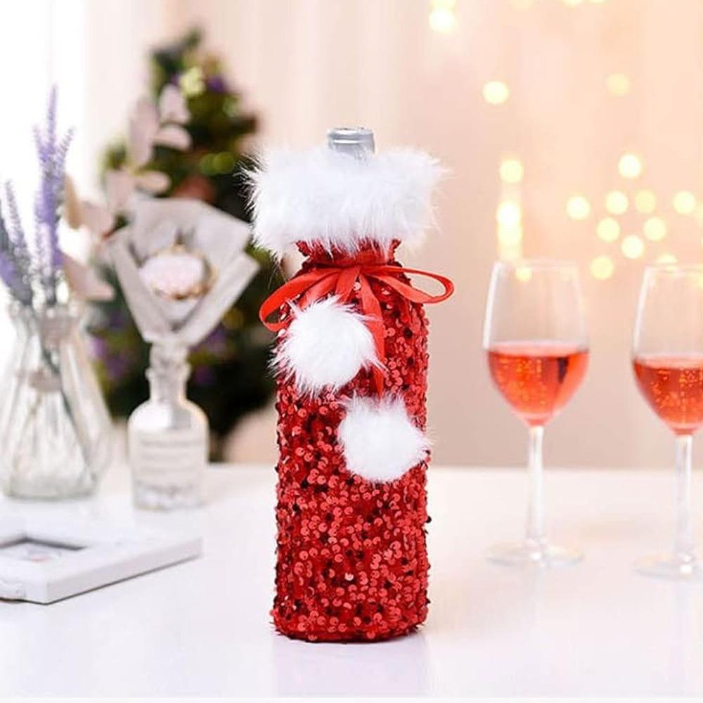 Plush Ball Xmas Wine Bottle Cover Cute Santa Claus Wine Bags Christmas Wine Bottle Bags Home Decor Style3
Plush Ball Xmas Wine Bottle Cover Cute Santa Claus Wine Bags Christmas Wine Bottle Bags Home Decor Style3