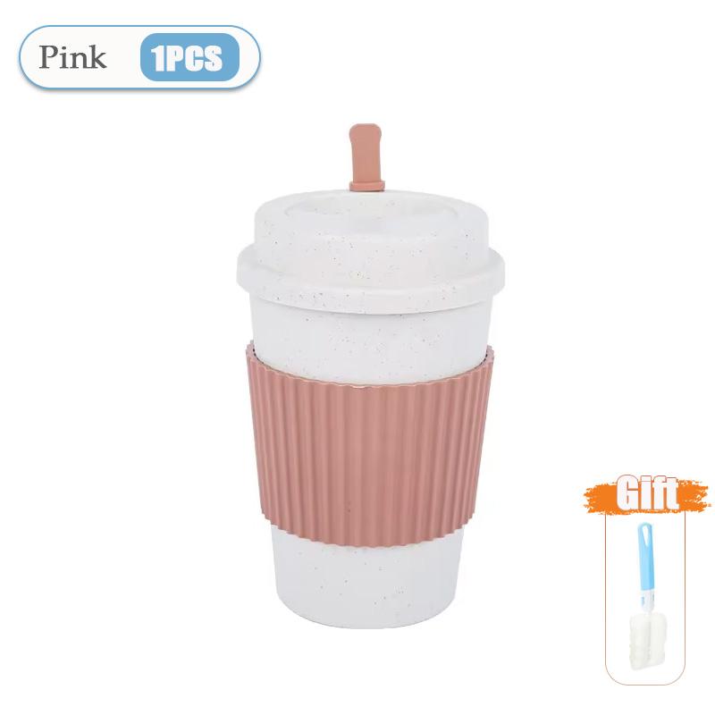 1/2/4PCS Coffee Cups with Lids Wheat Straw Reusable Portable Coffee Cup Dishwasher Safe Coffee Mug Coffee Tea Travel Cups 401-500ml
1/2/4PCS Coffee Cups with Lids Wheat Straw Reusable Portable Coffee Cup Dishwasher Safe Coffee Mug Coffee Tea Travel Cups 401-500ml