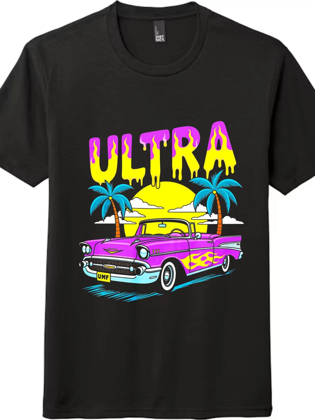 ULTRA Retro Classic Car & Palm Trees Graphic Tee - Unisex Miami Vice T-Shirt 4XL
ULTRA Retro Classic Car & Palm Trees Graphic Tee - Unisex Miami Vice T-Shirt 4XL